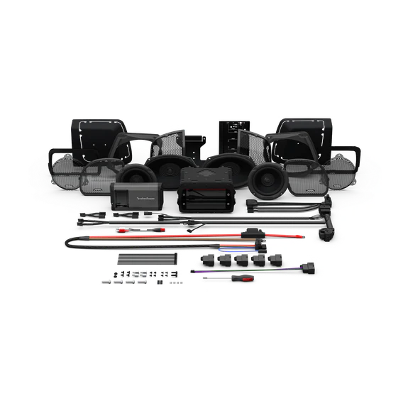ROCKFORD FOSGATE 2014+ HARLEY-DAVIDSON STREET GLIDE/ROAD GLIDE PMX STAGE-2 COMPLETE KIT