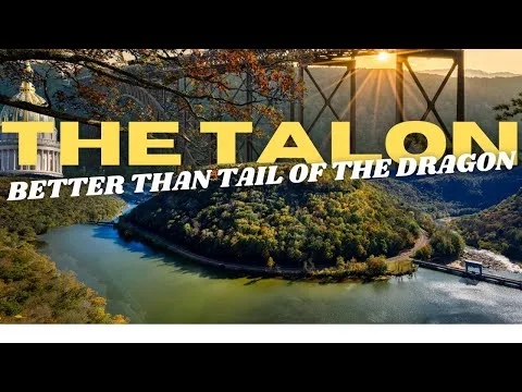 Video cover: The Talon: West Virginia's Hidden Motorcycle Riding Gem! #travel #nationalparks #harleydavidson